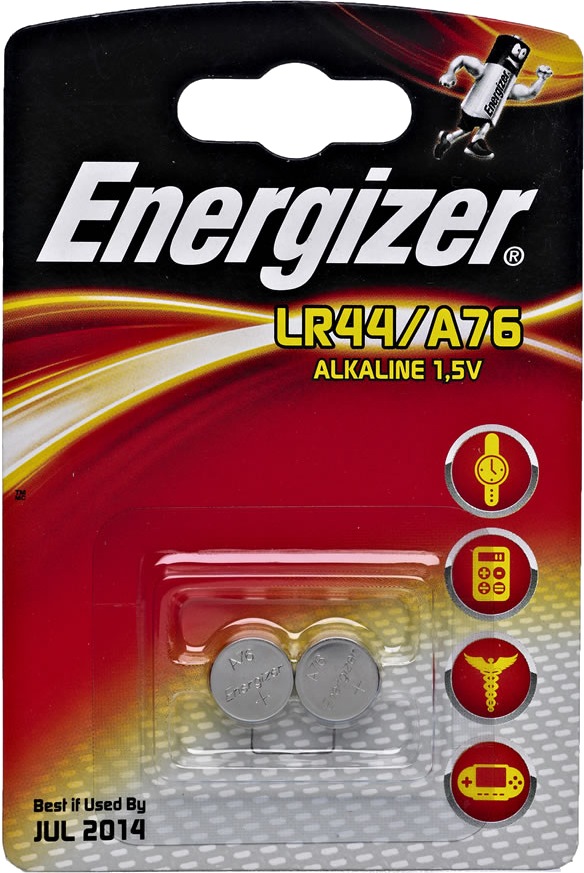 ENERGIZER BATTERY 1.5V A76/LR44 2P/PACK, Batteries & Portable Power  Stations