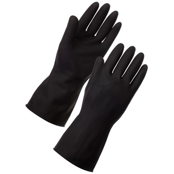 QUEBEE INDUSTRIAL BLACK RUBBER GLOVE 12