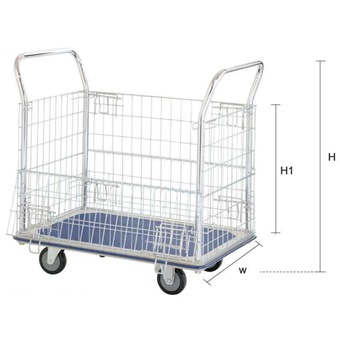 JUMBO DOUBLE HANDLE W/ZP NET TROLLEY 650KG, L1280*W765*H1050