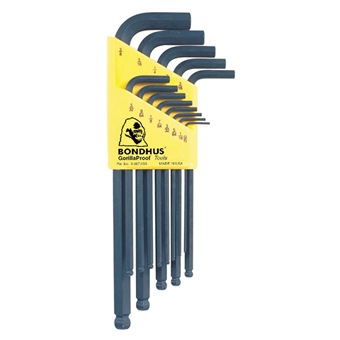 BONDHUS FOLD-UP HEX KEY SET -12589 | Hex Tools & Accessories