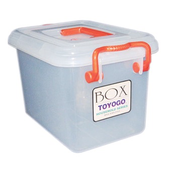 grey storage toy box