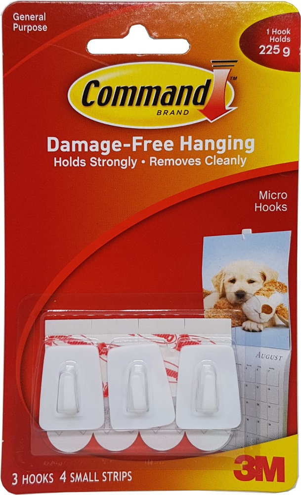 3M COMMAND MICRO HOOKS - 17066ANZ, Home & Office Supplies
