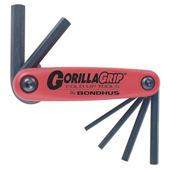 BONDHUS FOLD-UP HEX KEY SET -12589 | Hex Tools & Accessories