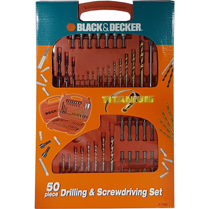 BLACK AND DECKER 23 PCS DRILL & SCREWDRIVER BIT SET 15095B1, Hand Tool Sets  & Accessories Kits