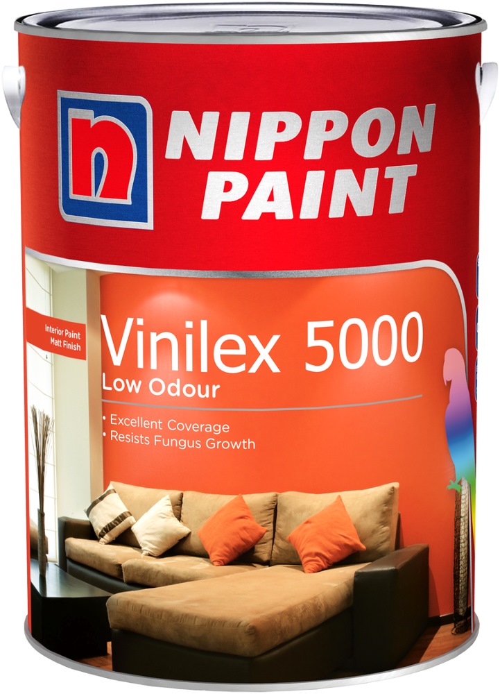 Nippon Paint Vinilex 5000 (Economical Paint) 5L | Interior Wall Paints |  Horme Singapore