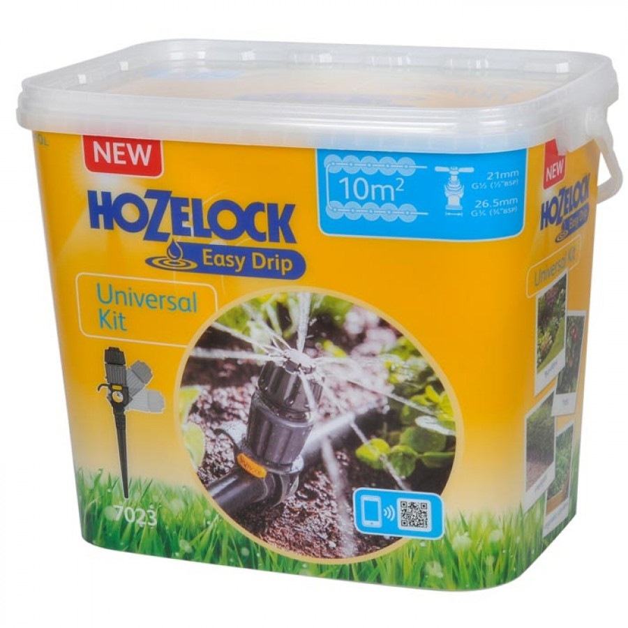 Hozelock Easy Drip Universal Kit 7023 10m2 for Borders Trees Hedges & Veg Garden 