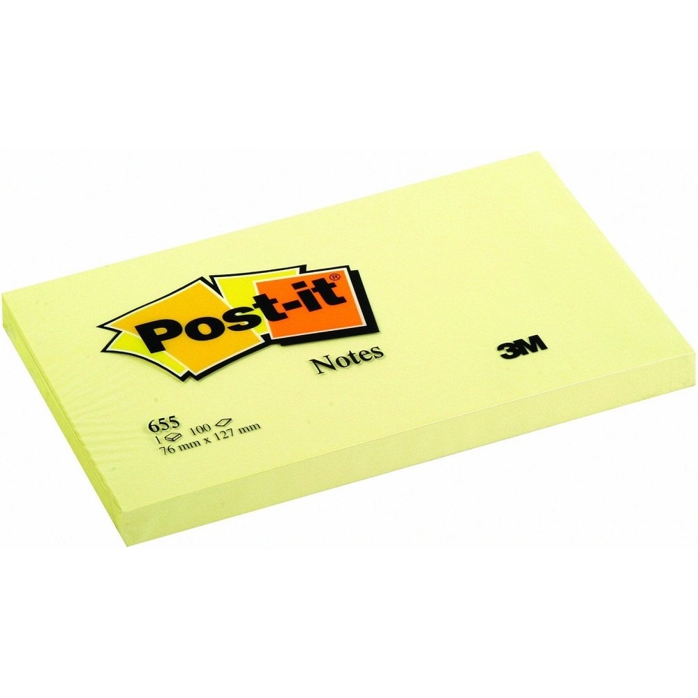 Post-it Super Sticky Notes, 654-5SSNY, 3 in x 3 in (76 mm x 76 mm)