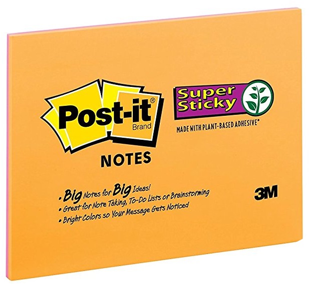 3M POST-IT SUPER STICKY AST COLOUR NOTES 8