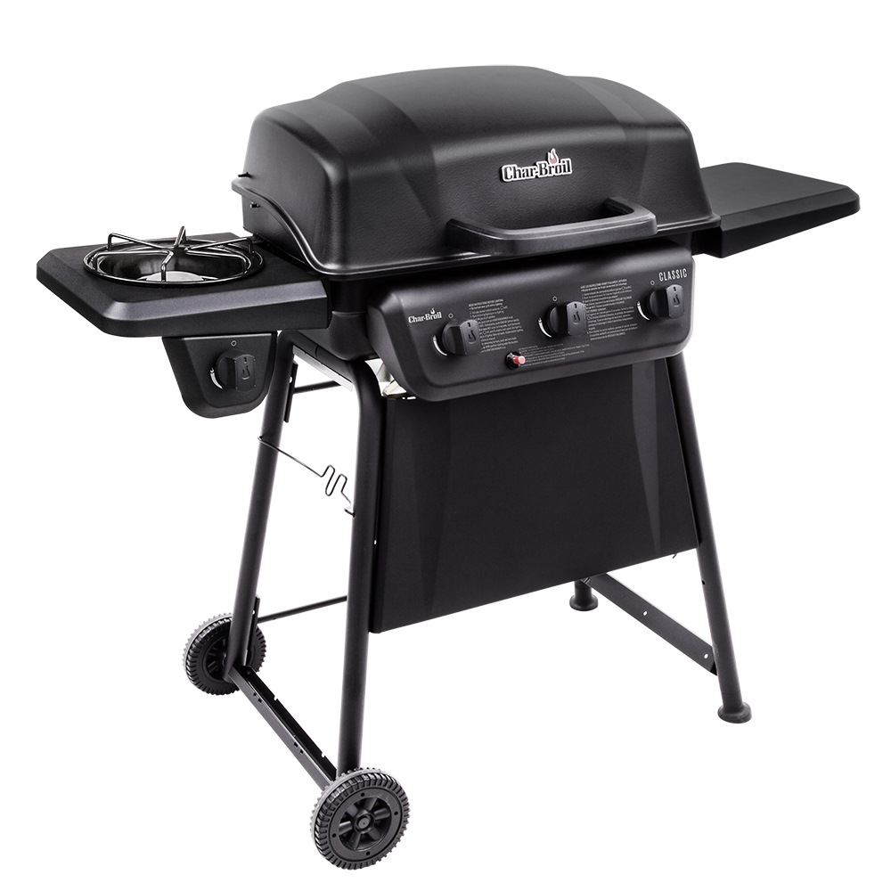 CHAR BROIL CLASSIC 3 BURNER BBQ GAS GRILL WITH SIDE BURNER CB30317