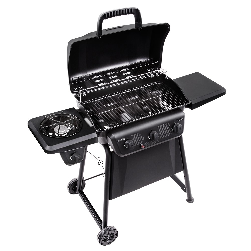 CHAR BROIL CLASSIC 3 BURNER BBQ GAS GRILL WITH SIDE BURNER CB30317