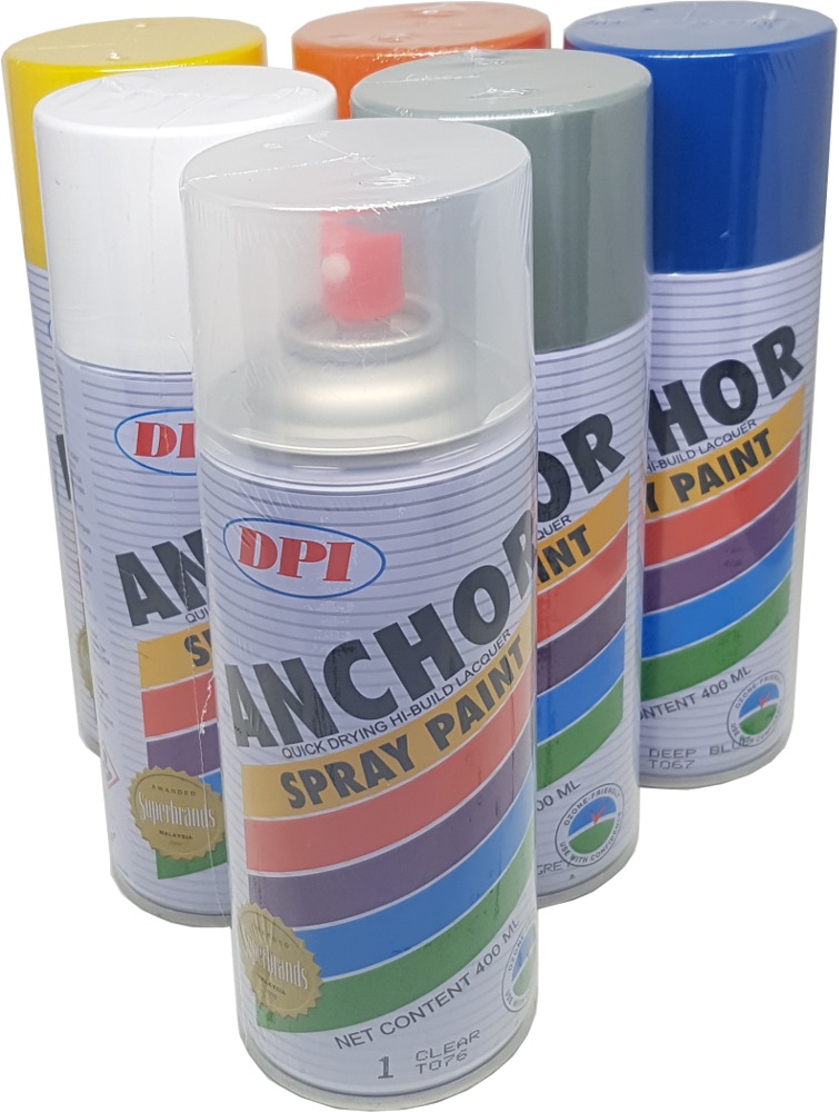 Anchor Premium Quality Spray Paint Standard Colours 400ml Paints Horme Singapore - Quick Color Spray Paint Review