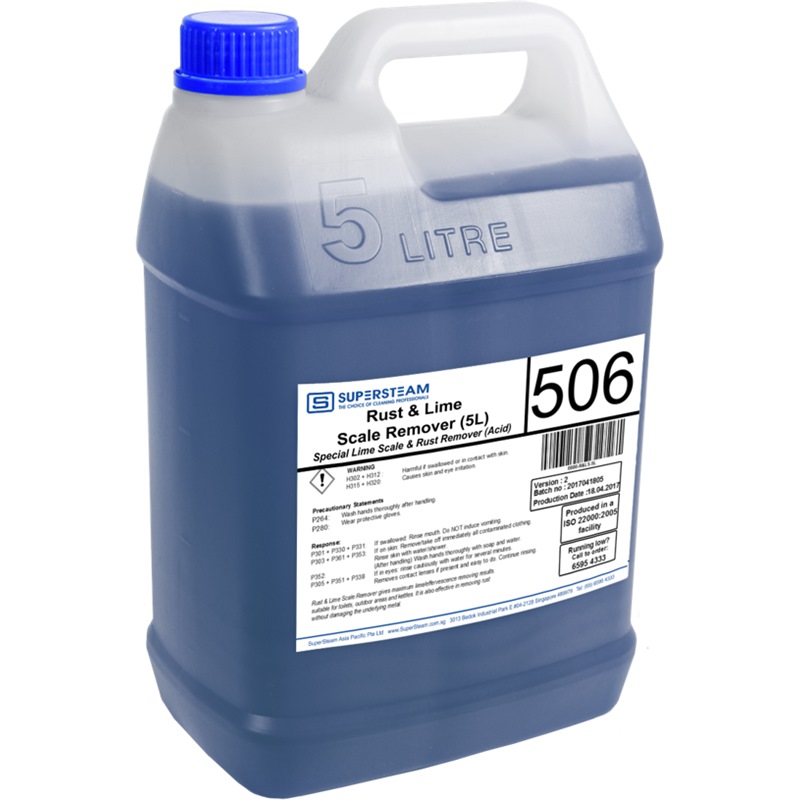 SUPERSTEAM RUST & LIME 506 SCALE REMOVER 5L | Metal Polish & Rust ...