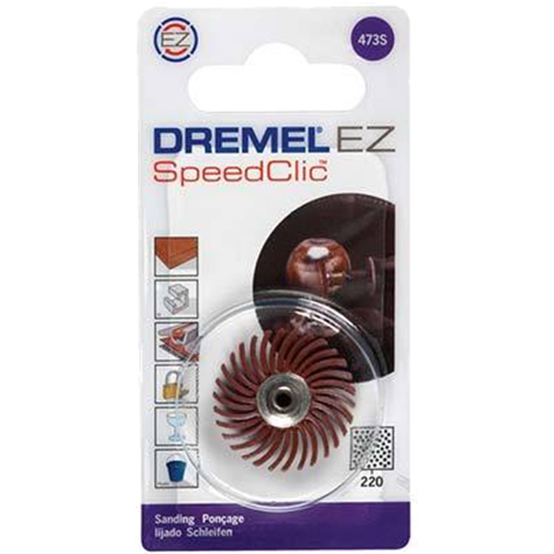 DREMEL SPEEDCLIC DETAIL ABRASIVE BRUSH 25MM 220 (SC473S) PC
