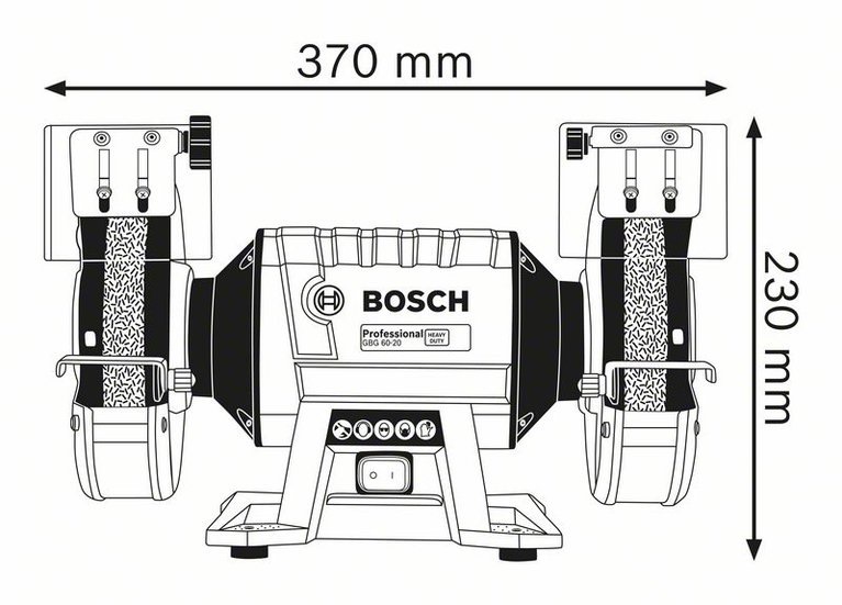 BOSCH HD BENCH GRINDER 200MM(8") GBG6020 Sanding & Grinding Machines