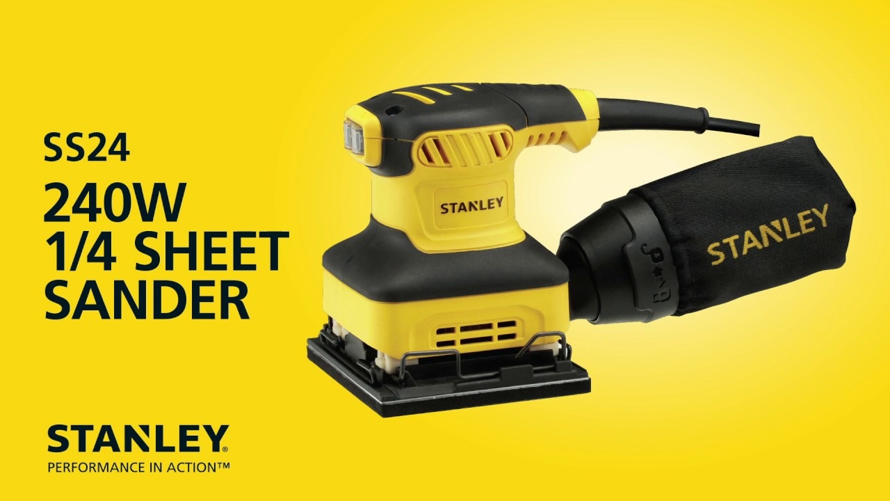 STANLEY 1/4 SHEET SANDER 240W SS24XD Corded Polishers & Sanders