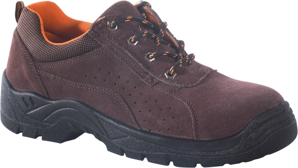 WORKSAFE LOW CUT DARK BROWN SUEDE LEATHER SAFETY SHOE 8004 [S1P