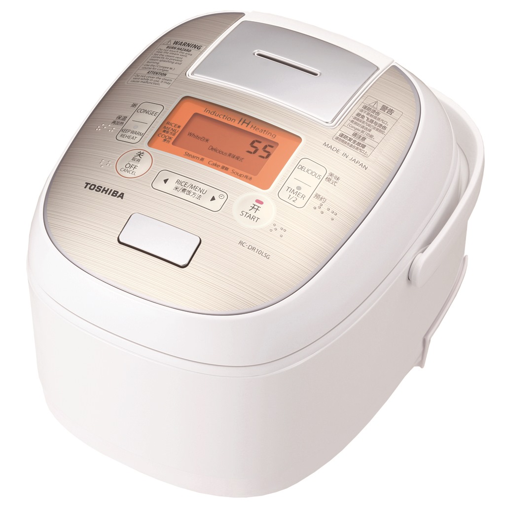 TOSHIBA 1.0L IH RICE COOKER RCDR10LSG WHITE Small Kitchen Appliances