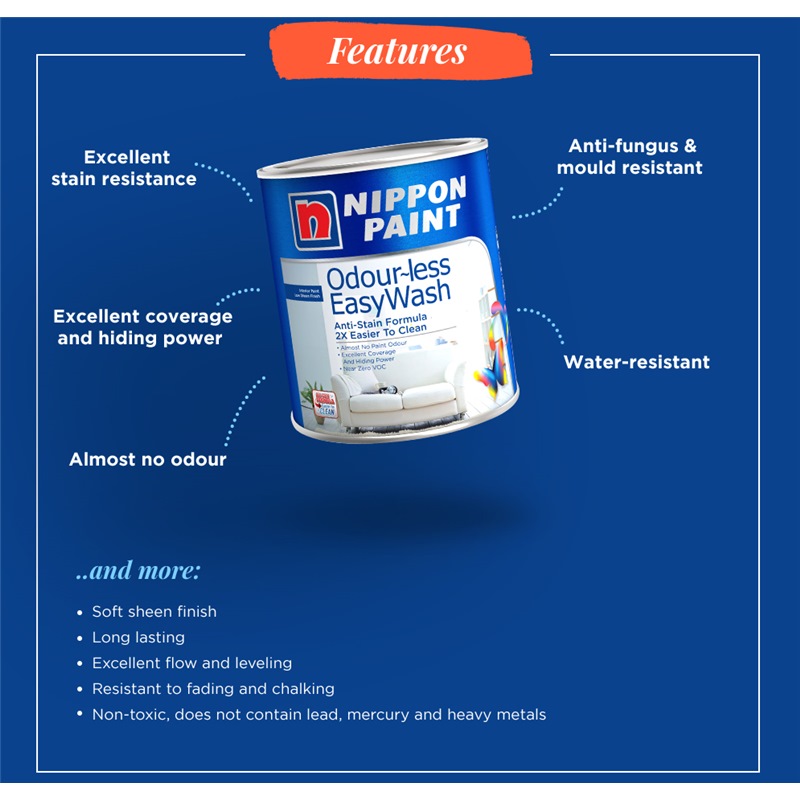 Nippon Paint Odourless Easywash