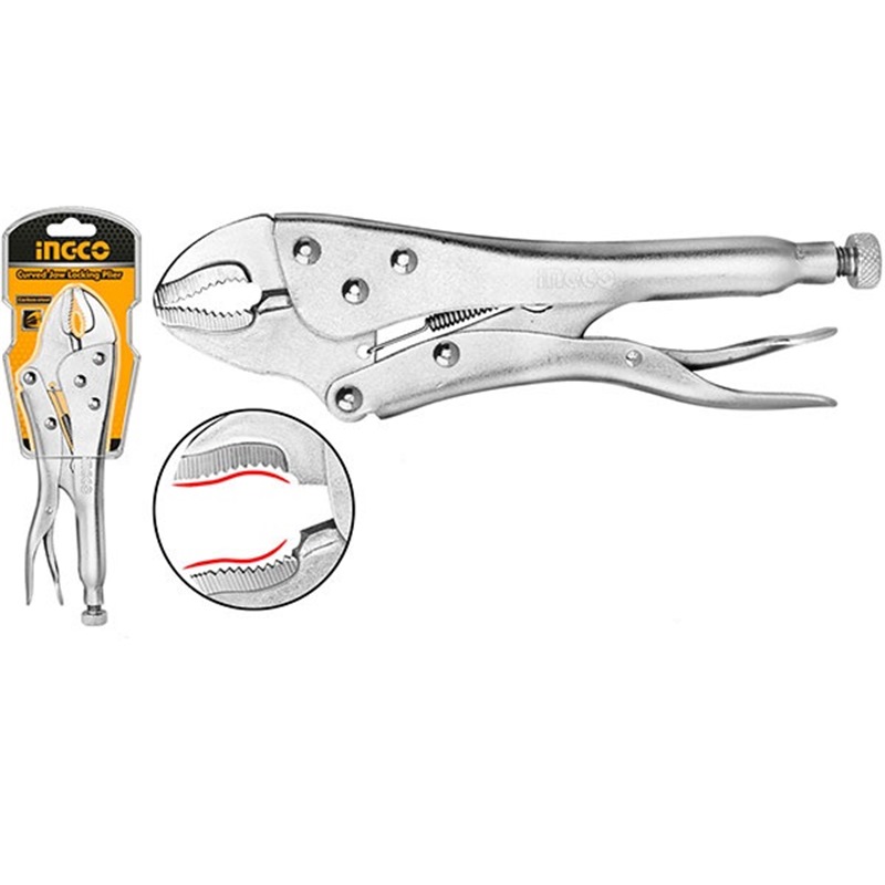 INGCO CURVED JAW LOCKING PLIER 10" HCJLW0210 Pliers Horme Singapore