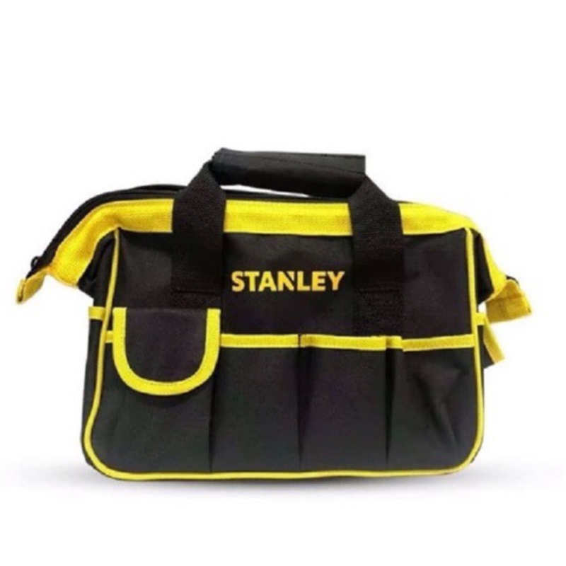 Stanley 16 inch Open Mouth Tool Bag Green Hard Bottom Like Open Box | eBay