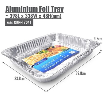 Aluminium Foil Tray (398x338x48)mm