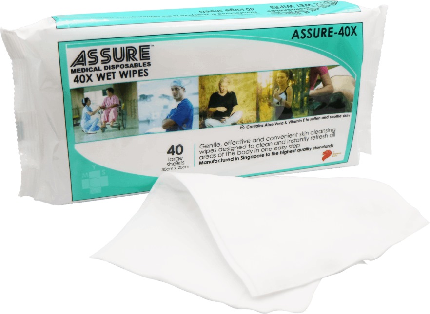 Assure wet store wipes