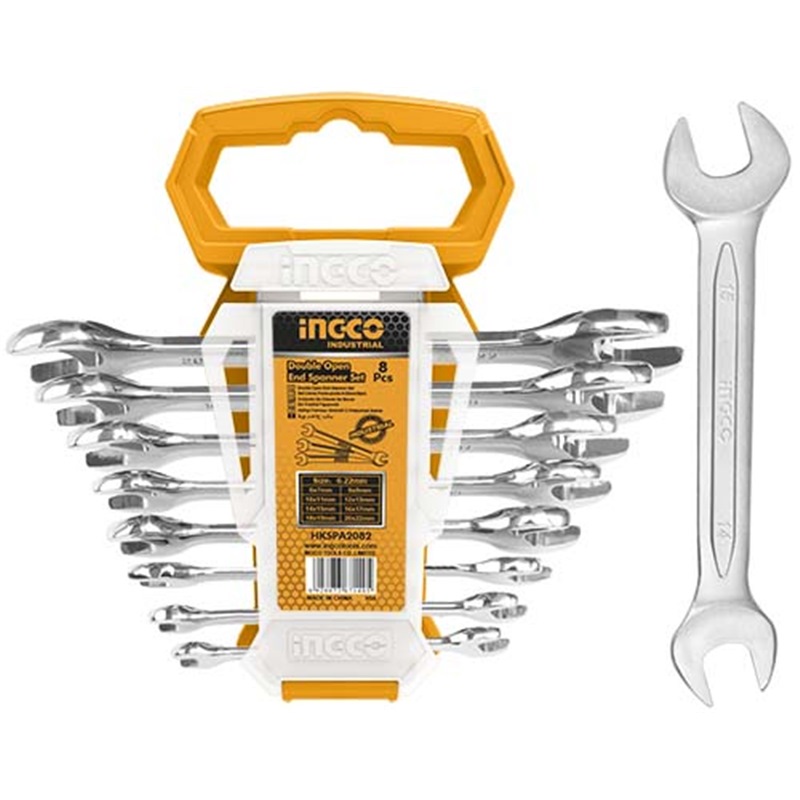 Open end spanner store set sizes