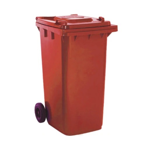 2 WHEELS POLYETHYLENE BIN 120L-L545XW475XH930MM MGB120L, Trash & Recycling  Bins