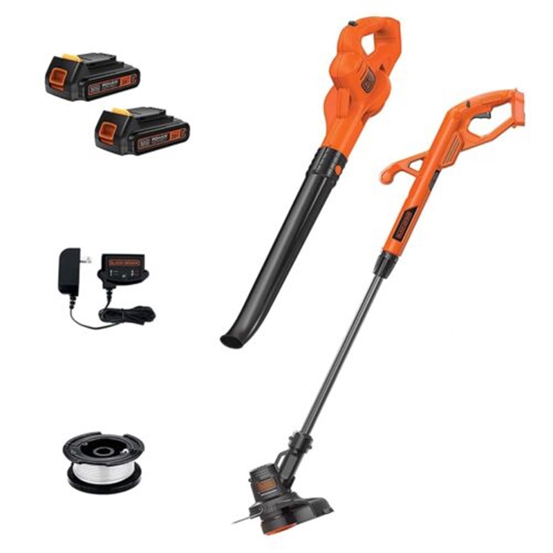 BLACK DECKER 18V CORDLESS GRASS STRIMMER BLOWER COMBO SET