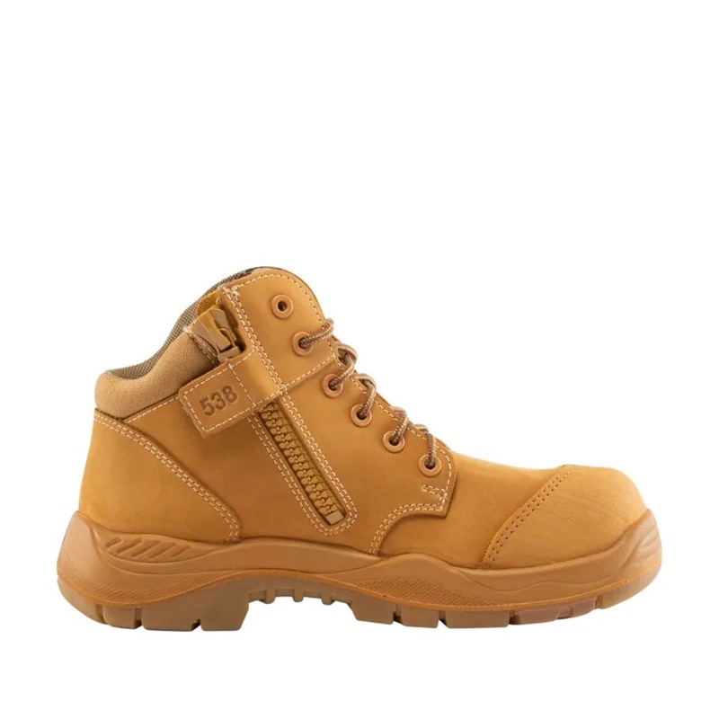 STEEL BLUE SAFETY SHOE PARKES ZIP COMPOSITE 317538 (WHEAT) | Safety ...