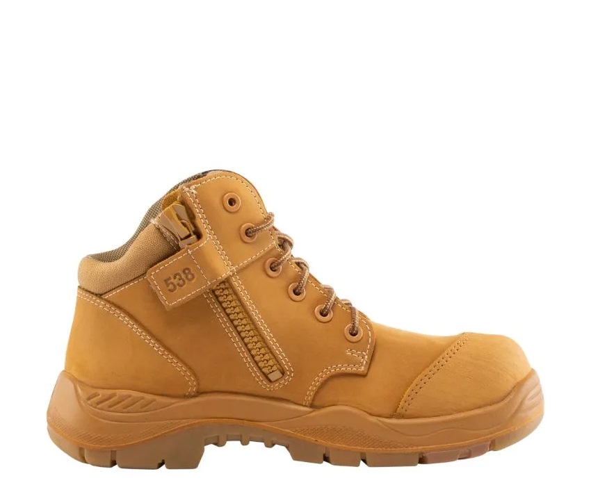 STEEL BLUE SAFETY SHOE PARKES ZIP COMPOSITE 317538 (WHEAT) | Safety ...