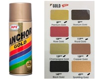 ANCHOR PREMIUM QUALITY SPRAY PAINT GOLD COLOURS 400ML