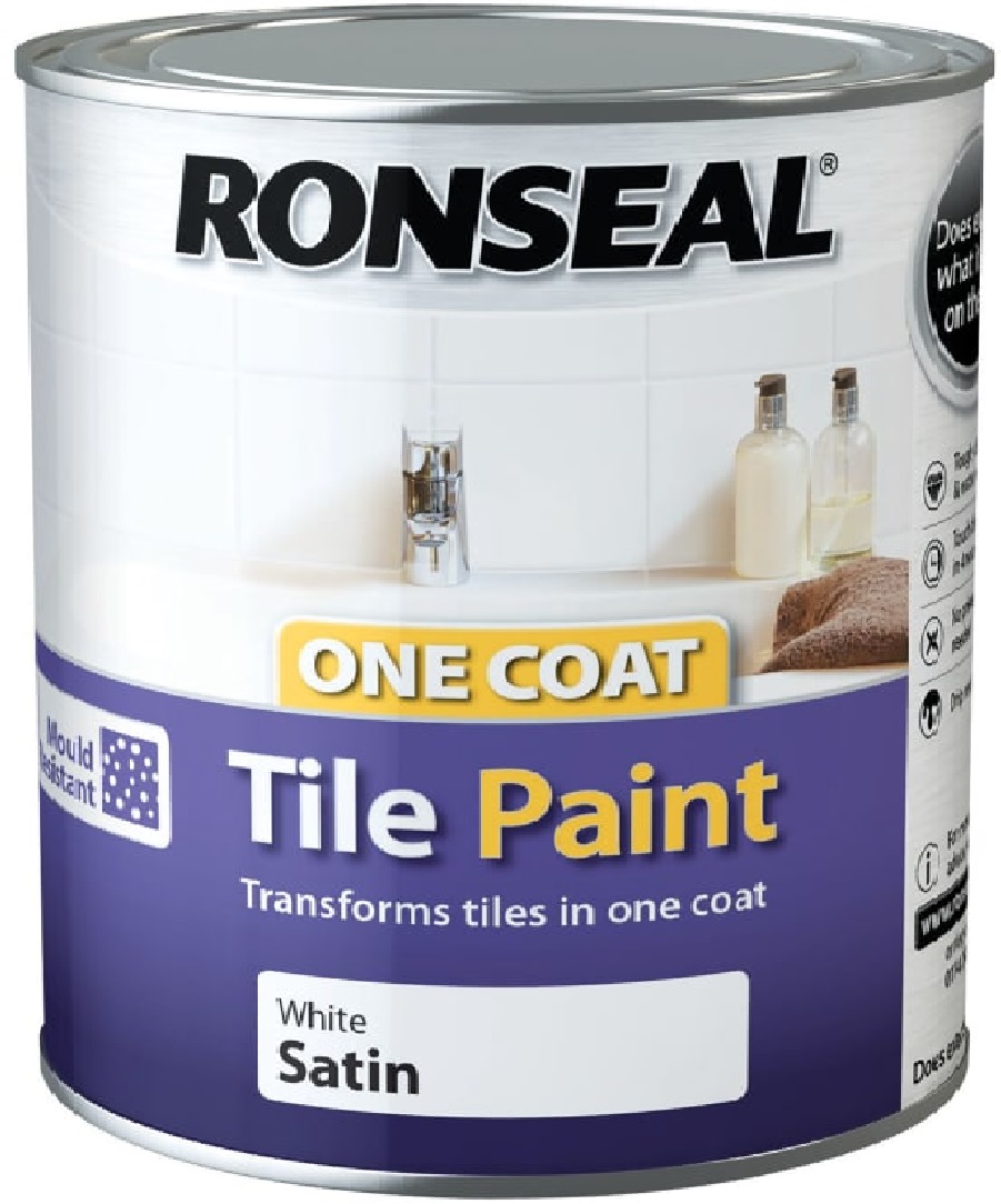 RONSEAL ONE COAT TILE PAINT WATER BASED 750ML Interior Wall Paints