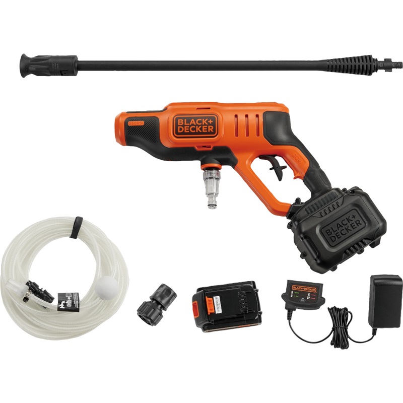 BLACK DECKER 20V PRESSURE WASHER MAX 24BAR 1X20V BATTERY