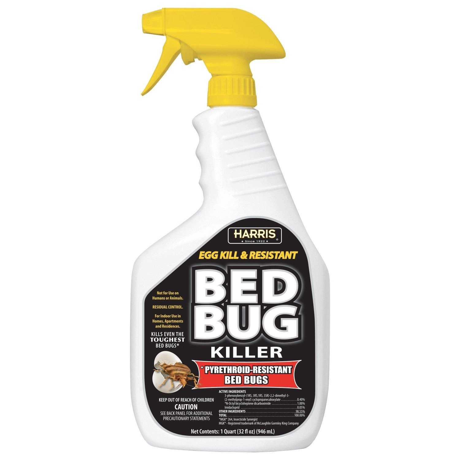 HARRIS EGG KILL & PYRETHROID RESIST BED BUG SPRAY 32OZ(PF-BLKBB-32