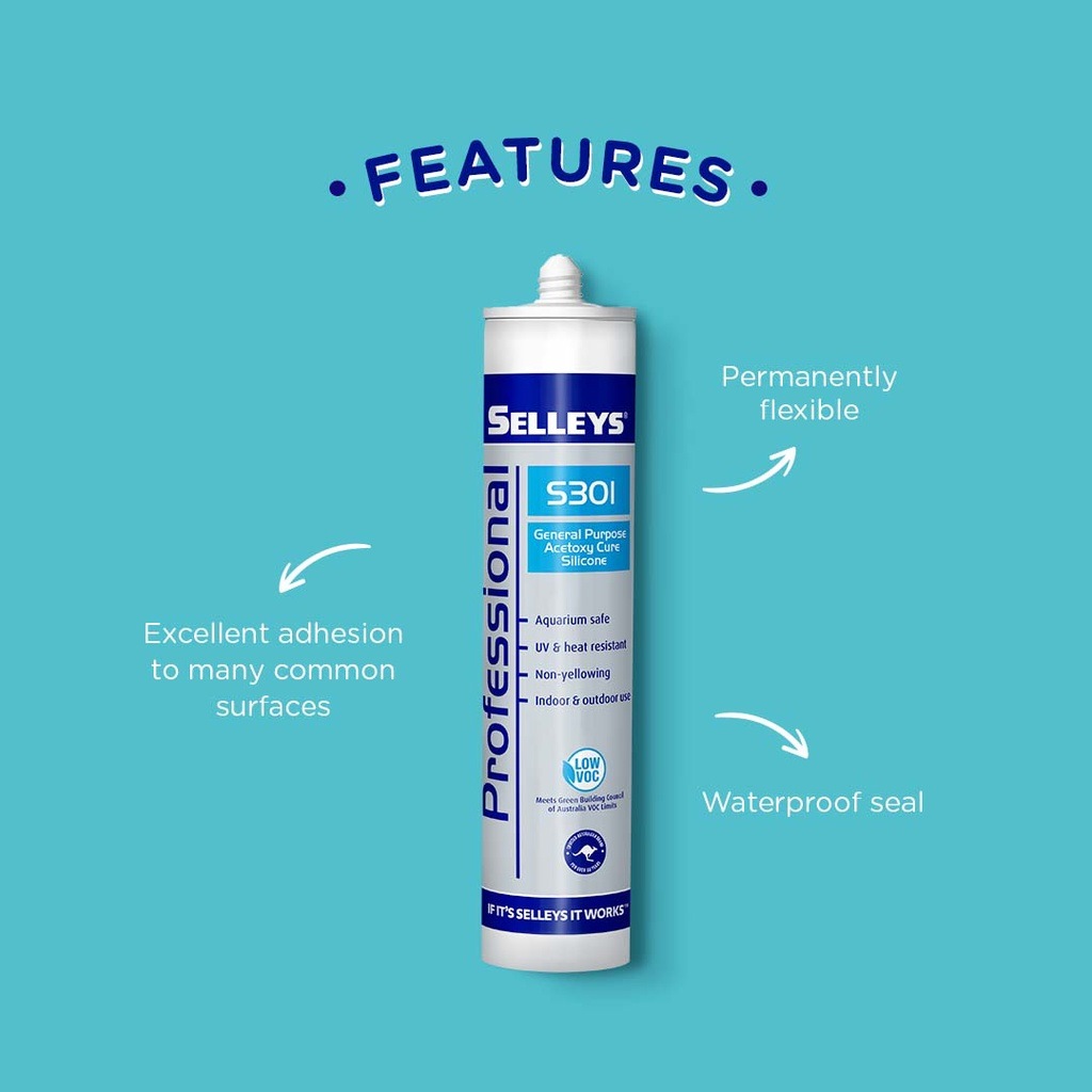 SELLEYS GENERAL PURPOSE SILICONE S301 Sealants Horme Singapore