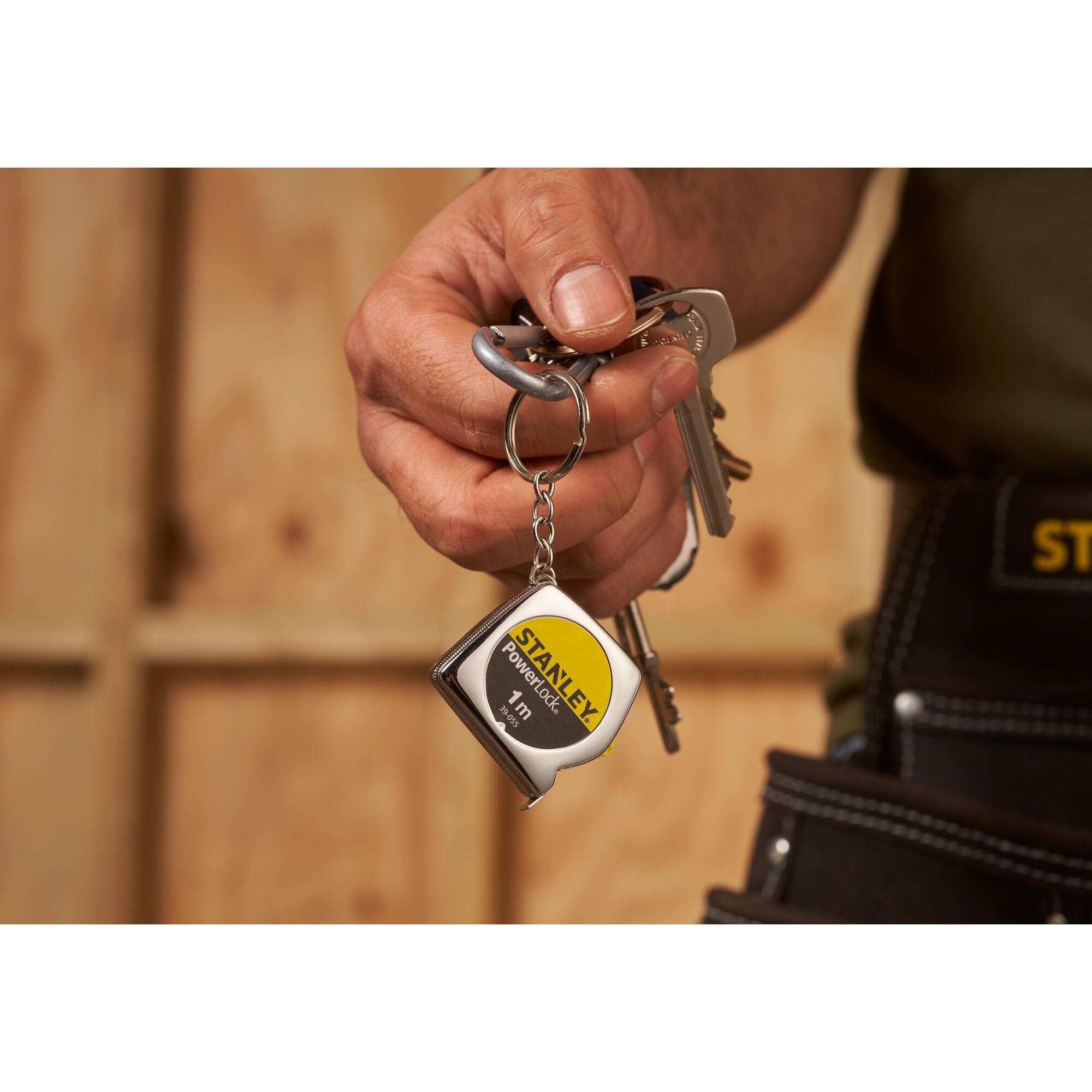 Stanley Bandmaß Powerlock mit Schlüsselring 1m/6,35mm