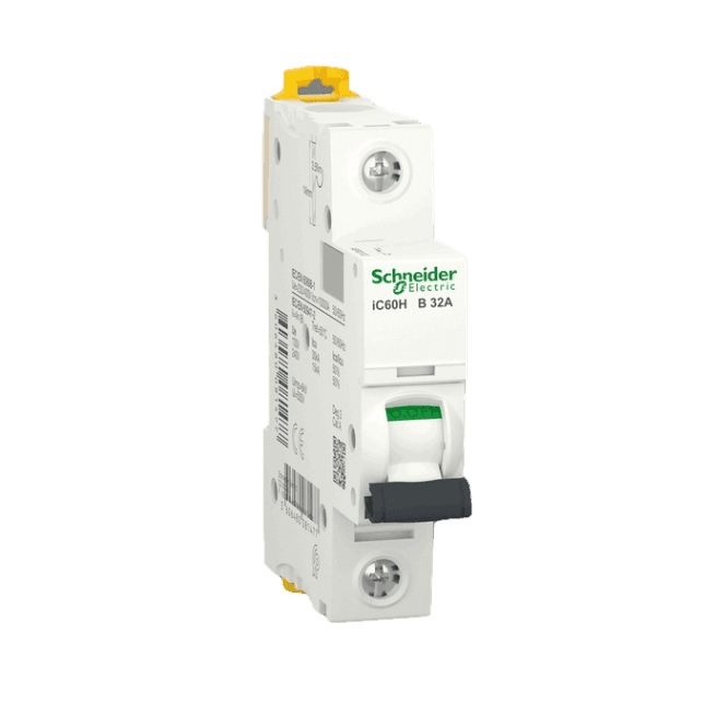 SCHNEIDER MINIATURE CIRCUIT-BREAKER (MCB), ACTI9 IC60H, 1P, B, 32A ...