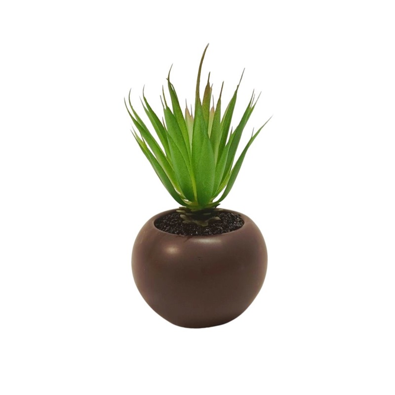 SISAL PLANT (BROWN POT) TABLE SIZE [FAKE] Artificial Plants