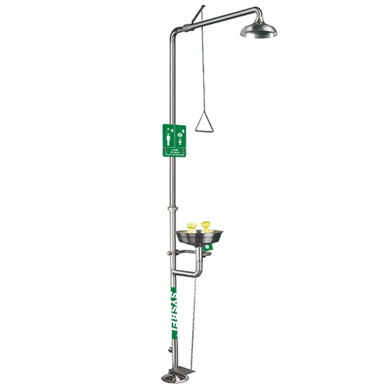 SYSBEL COMBINATION SHOWER AND EYE/FACE WASH (FULL STAINLESS STEEL ...