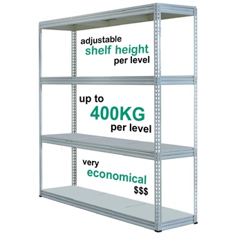 Mystar Boltess 4 Shelves Steel