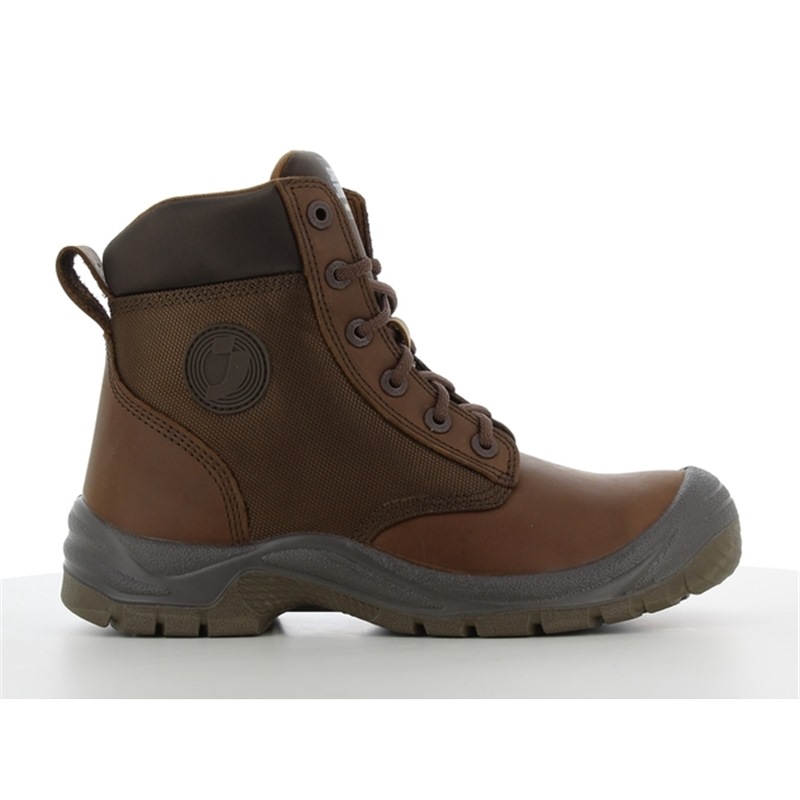 SAFETY JOGGER SHOE RUSH WITH ZIPPER BROWN S3 SRC Safety