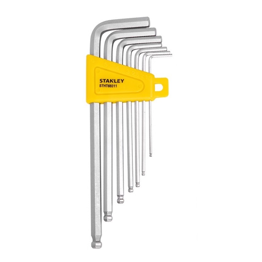 STANLEY 7PC LONG BALL HEXA KEY 1.5,2,2.5,3,4,5 & 6MM STHT69311-8