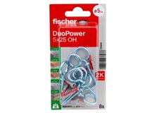 Tassello Fisher DuoPower 2K 8x40 RH, Blister Da 10 Pezzi, Doppia Componente Per Carichi Elevati Su Qualsiasi Supporto