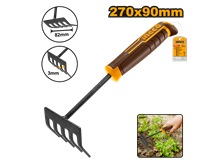 INGCO GARDEN FIVE TINE RAKE HFTR1008