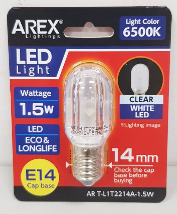 AREX AR T-L1T2214A-1.5W-W E14 6500K LED BULB WHITE | LED Lights & Light ...