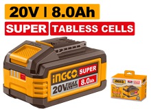 INGCO 20V 8.0AH SUPER TABLESS CELLS LI-ION BATTERY FBLI2158